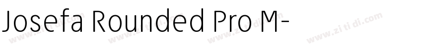 Josefa Rounded Pro M字体转换